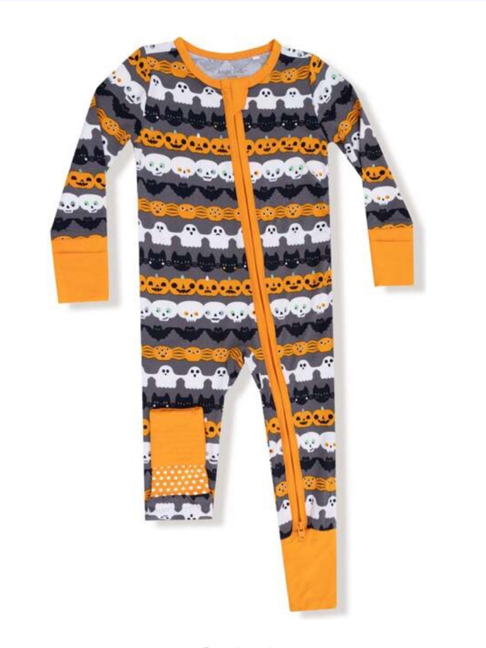 Angel Dear 6-12 month Halloween Zipper Bamboo Romper Footie